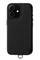 【デミュウ/DEMIU】のiPhone17 POCHE FLAT 背面収納スマホケース ストラップ別売 ブラック|ID:prp329100004798541