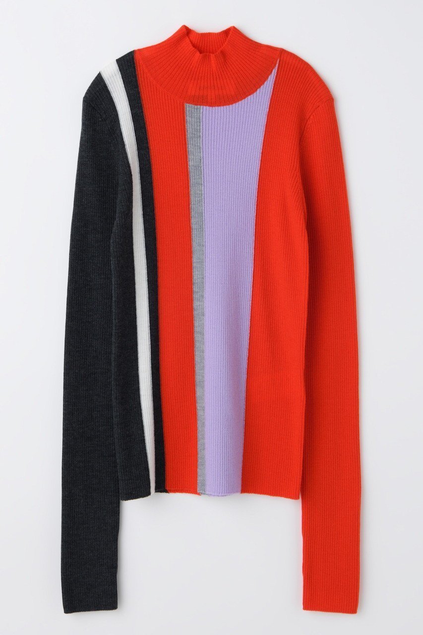 【エンフォルド/ENFOLD】の【12/17 12:00販売開始】STRIPE RIB PULLOVER インテリア・キッズ・メンズ・レディースファッション・服の通販 founy(ファニー) ファッション Fashion レディースファッション Fashion for Women トップス・カットソー Cut & Sew Tops シャツ・ブラウス・オフィスカジュアル Elegant Blouses & Button-Ups カジュアルプルオーバー・ニットトップス Pullovers & Knit Tops / Casual Pullovers 2026年 2026 インナー Innerwear コンパクト Compact, Small Size ストライプ Stripe, Striped Pattern スリーブ Sleeve, Long Sleeve / Short Sleeve ビビッド Vivid, Bright Tone ロング Long, Long-Length 夏 Summer 春 Spring S/S・春夏 SS, Spring/Summer, Warm Season レッド|ID: prp329100004798549 ipo3291000000034816369