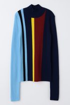 【エンフォルド/ENFOLD】の【12/17 12:00販売開始】STRIPE RIB PULLOVER ネイビー|ID: prp329100004798549 ipo3291000000034816370