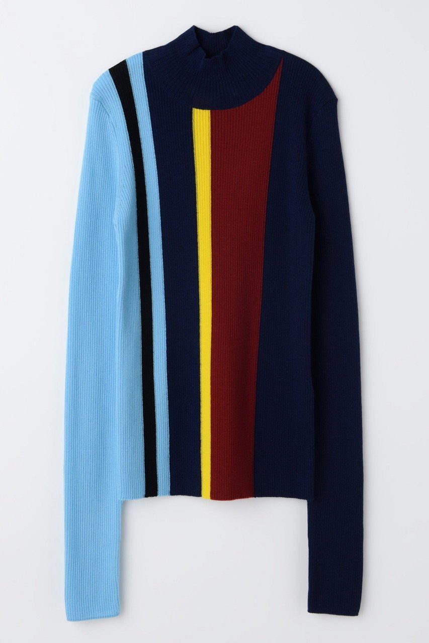 【エンフォルド/ENFOLD】の【12/17 12:00販売開始】STRIPE RIB PULLOVER インテリア・キッズ・メンズ・レディースファッション・服の通販 founy(ファニー) ファッション Fashion レディースファッション Fashion for Women トップス・カットソー Cut & Sew Tops シャツ・ブラウス・オフィスカジュアル Elegant Blouses & Button-Ups カジュアルプルオーバー・ニットトップス Pullovers & Knit Tops / Casual Pullovers 2026年 2026 インナー Innerwear コンパクト Compact, Small Size ストライプ Stripe, Striped Pattern スリーブ Sleeve, Long Sleeve / Short Sleeve ビビッド Vivid, Bright Tone ロング Long, Long-Length 夏 Summer 春 Spring S/S・春夏 SS, Spring/Summer, Warm Season ネイビー|ID: prp329100004798549 ipo3291000000034816370