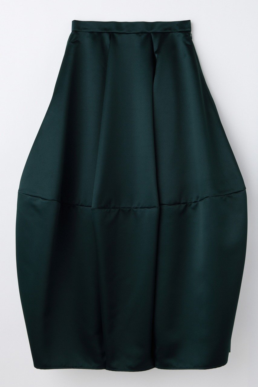 【エンフォルド/ENFOLD】の【12/17 12:00販売開始】PYRAMID SKIRT インテリア・キッズ・メンズ・レディースファッション・服の通販 founy(ファニー) 　ファッション　Fashion　レディースファッション　Fashion for Women　スカート　Skirts　ロングスカート　Long Skirts / Maxi & Midi Skirts　2026年　2026　サテン　Satin, Glossy Fabric　ロング　Long, Long-Length　エレガント 上品　Elegant　夏　Summer　春　Spring　S/S・春夏　SS, Spring/Summer, Warm Season　洗える　Machine Washable　ダークグリーン|ID: prp329100004798550 ipo3291000000034816375