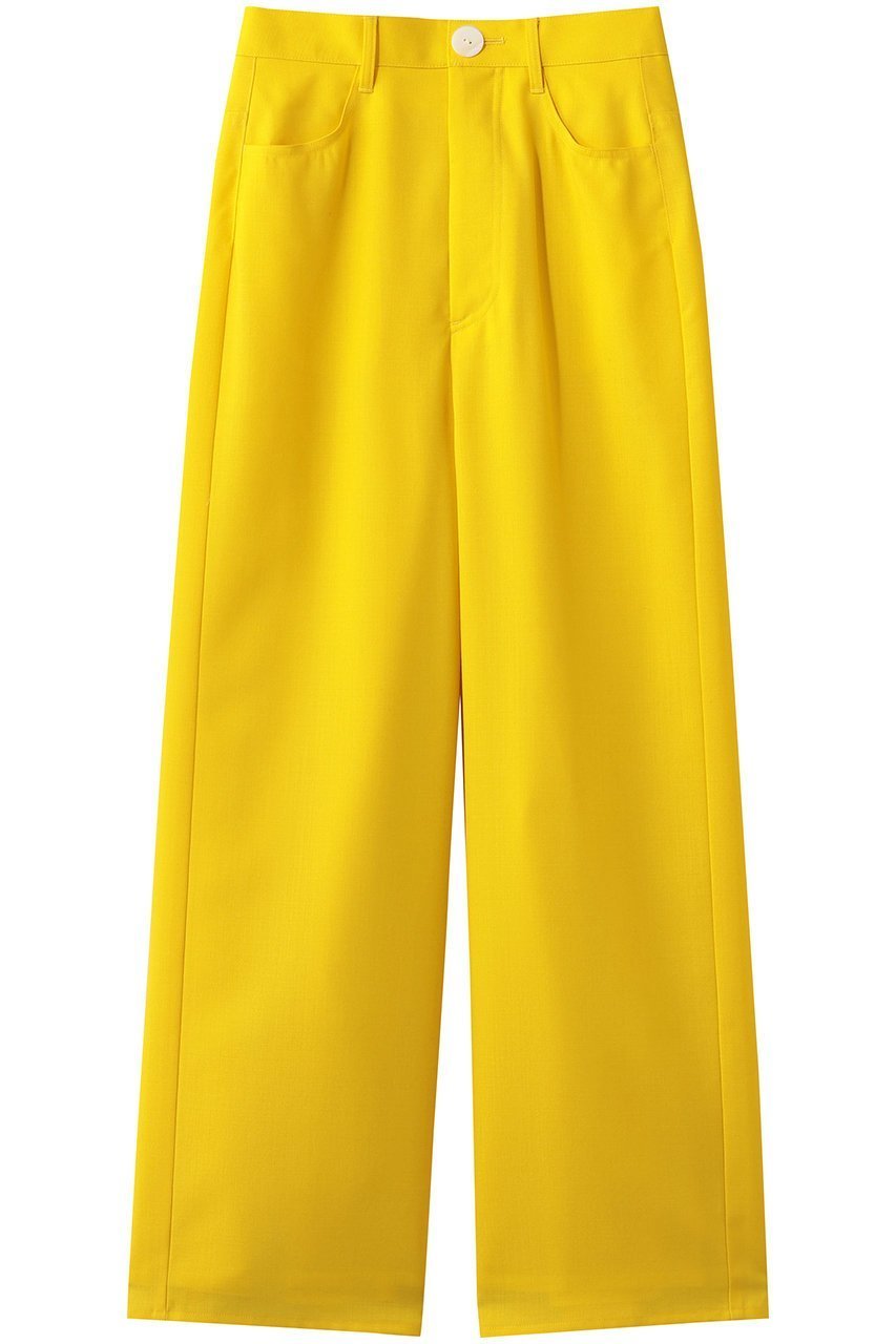 【エンフォルド/ENFOLD】のWIDE TROUSERS インテリア・キッズ・メンズ・レディースファッション・服の通販 founy(ファニー) 　ファッション　Fashion　レディースファッション　Fashion for Women　パンツ　Pants & Trousers　ウォッシャブル　Machine Washable　シンプル　Simple, Minimal　デニム　Denim, Jeans Material　ポケット　Pocket, Pocket Detail　イエロー|ID: prp329100004798554 ipo3291000000036518600
