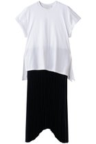 【スリーワン フィリップリム/3.1 Phillip Lim】のショートスリーブ Tシャツ コンボドレス with プリーツスカート 人気、トレンドファッション・服の通販 founy(ファニー) ファッション Fashion レディースファッション Fashion for Women スカート Skirts プリーツスカート / 上品フェミニンスタイル Pleated Skirts ワンピース Dresses 2026年 2026 コンビ Combo, Combination Style サテン Satin, Glossy Fabric シューズ Shoes, Footwear ショート Short, Short Length シンプル Simple, Minimal スリーブ Sleeve, Long Sleeve / Short Sleeve チュニック Tunic, Long Top ドレス Dress, One-Piece フラット Flat, Flat Shoes プリーツ Pleats, Pleated モダン Modern, Contemporary ロング Long, Long-Length 夏 Summer 春 Spring S/S・春夏 SS, Spring/Summer, Warm Season thumbnail ホワイト/ミッドナイト|ID: prp329100004798565 ipo3291000000034816454