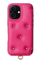 【デミュウ/DEMIU】のiPhone17 BALLON CINQ 背面収納スマホケース ストラップ別売 マゼンタピンク|ID:prp329100004798574
