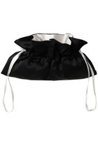 【テンドレッセ スタジオ/TENDRESSE STUDIO】の【ELLE SHOP限定】Two Tone Drawstring Pouch M ブラック×アイボリー|ID:prp329100004798579
