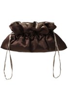 【テンドレッセ スタジオ/TENDRESSE STUDIO】の【ELLE SHOP限定】Two Tone Drawstring Pouch M チョコレート×トープ|ID:prp329100004798579