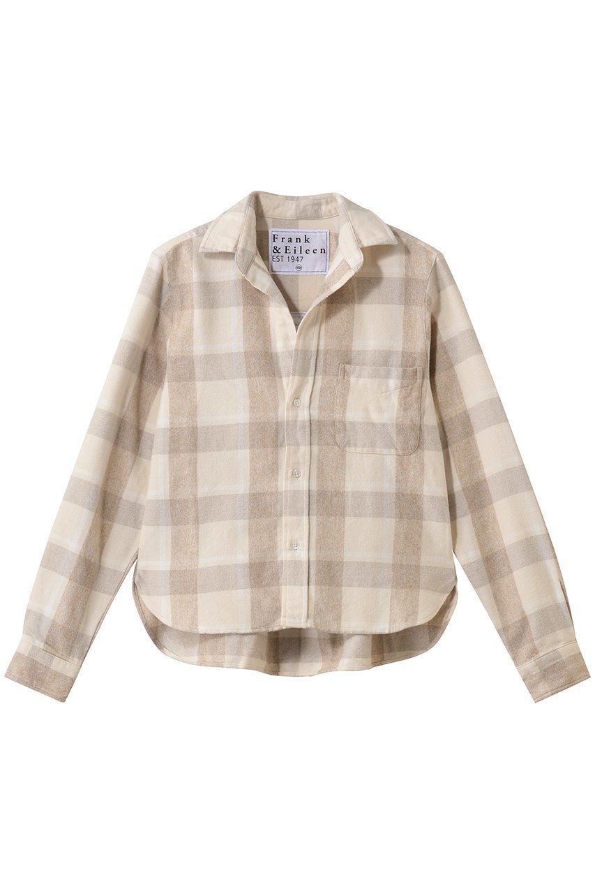 【フランク&アイリーン/Frank&Eileen】のSILVIO イタリアンコットン ブロックチェック シャツ 人気、トレンドファッション・服の通販 founy(ファニー) 　ファッション　Fashion　レディースファッション　Fashion for Women　トップス・カットソー　Cut & Sew Tops　シャツ・ブラウス・オフィスカジュアル　Elegant Blouses & Button-Ups　スリーブ　Sleeve, Long Sleeve / Short Sleeve　チェック　Check, Plaid, Tartan　デニム　Denim, Jeans Material　ブロック　Block, Solid Block Pattern　モダン　Modern, Contemporary　リラックス　Relax, Relaxed Fit　ロング　Long, Long-Length　 other-1|ID: prp329100004798586 ipo3291000000035974897