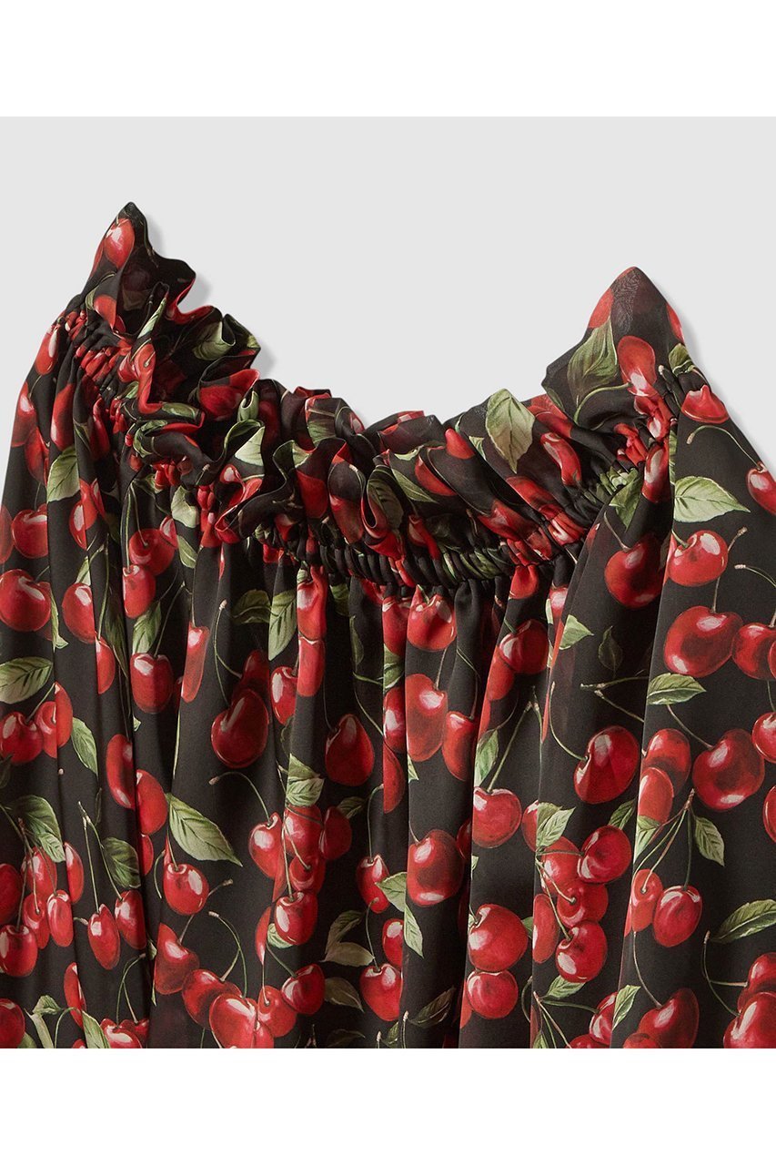 【アルアバイル/allureville】の【LOULOU WILLOUGHBY】LISAチェリープリントオフショルブラウス 人気、トレンドファッション・服の通販 founy(ファニー) ファッション Fashion レディースファッション Fashion for Women トップス・カットソー Cut & Sew Tops シャツ・ブラウス・オフィスカジュアル Elegant Blouses & Button-Ups 2026年 2026 なめらか Smooth, Silky Texture サテン Satin, Glossy Fabric ジョーゼット Georgette, Semi-Sheer Fabric スリーブ Sleeve, Long Sleeve / Short Sleeve チェリー Cherry, Cherry Pattern プリント Print, Printed Pattern ロング Long, Long-Length 夏 Summer 春 Spring S/S・春夏 SS, Spring/Summer, Warm Season other-3|ID: prp329100004798587 ipo3291000000034816624