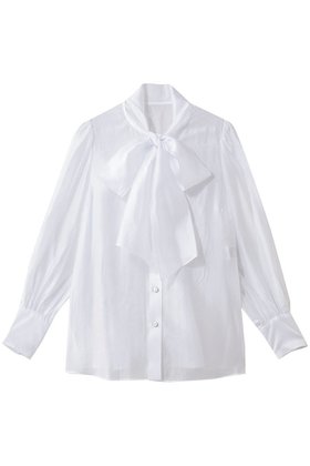 【アルアバイル/allureville】 オーガンザボウBL A人気、トレンドファッション・服の通販 founy(ファニー) ファッション Fashion レディースファッション Fashion for Women トップス・カットソー Cut & Sew Tops シャツ・ブラウス・オフィスカジュアル Elegant Blouses & Button-Ups 2026年 2026 オケージョン Occasion Wear オーガンジー Organza Fabric スリーブ Sleeve, Long Sleeve / Short Sleeve フェミニン Feminine, Girly ロング Long, Long-Length エレガント 上品 Elegant 夏 Summer 春 Spring S/S・春夏 SS, Spring/Summer, Warm Season |ID:prp329100004798589