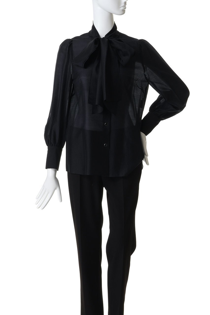 【アルアバイル/allureville】のオーガンザボウBL A 人気、トレンドファッション・服の通販 founy(ファニー) 　ファッション　Fashion　レディースファッション　Fashion for Women　トップス・カットソー　Cut & Sew Tops　シャツ・ブラウス・オフィスカジュアル　Elegant Blouses & Button-Ups　2026年　2026　オケージョン　Occasion Wear　オーガンジー　Organza Fabric　スリーブ　Sleeve, Long Sleeve / Short Sleeve　フェミニン　Feminine, Girly　ロング　Long, Long-Length　エレガント 上品　Elegant　夏　Summer　春　Spring　S/S・春夏　SS, Spring/Summer, Warm Season　other-2|ID: prp329100004798589 ipo3291000000034816638