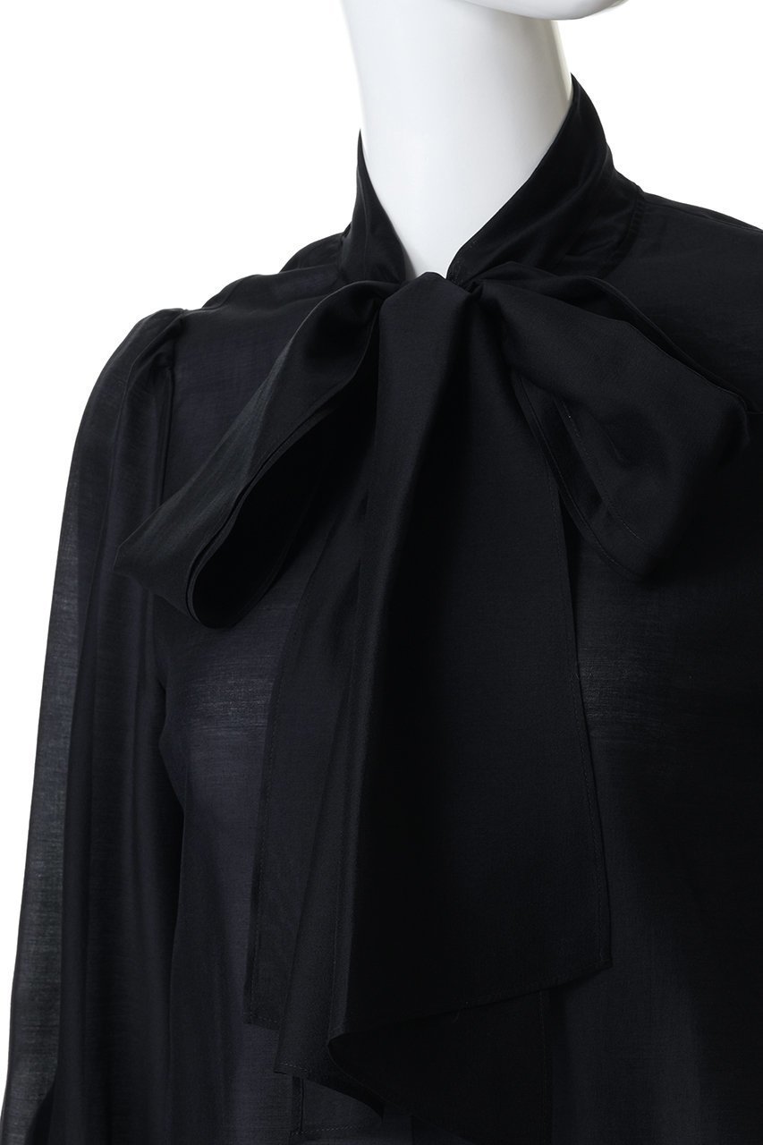 【アルアバイル/allureville】のオーガンザボウBL A 人気、トレンドファッション・服の通販 founy(ファニー) 　ファッション　Fashion　レディースファッション　Fashion for Women　トップス・カットソー　Cut & Sew Tops　シャツ・ブラウス・オフィスカジュアル　Elegant Blouses & Button-Ups　2026年　2026　オケージョン　Occasion Wear　オーガンジー　Organza Fabric　スリーブ　Sleeve, Long Sleeve / Short Sleeve　フェミニン　Feminine, Girly　ロング　Long, Long-Length　エレガント 上品　Elegant　夏　Summer　春　Spring　S/S・春夏　SS, Spring/Summer, Warm Season　other-5|ID: prp329100004798589 ipo3291000000035806172