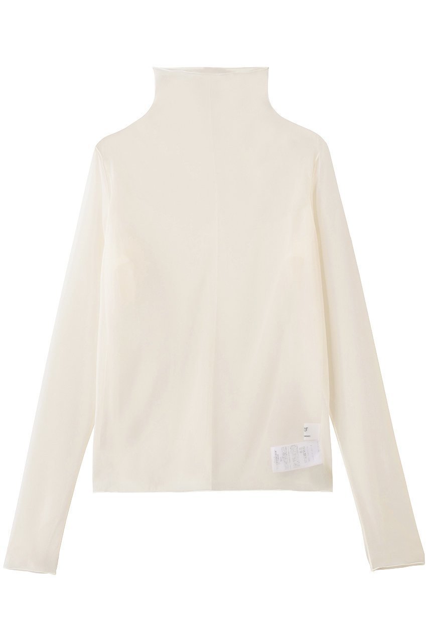 【プルミエ アロンディスモン/1er Arrondissement】のシアーハイネックカットソー インテリア・キッズ・メンズ・レディースファッション・服の通販 founy(ファニー) 　ファッション　Fashion　レディースファッション　Fashion for Women　トップス・カットソー　Cut & Sew Tops　シャツ・ブラウス・オフィスカジュアル　Elegant Blouses & Button-Ups　ロングTシャツ・Tシャツ　Longline T-Shirts & Tees　カットソー・ベーシックTシャツ　Cut-and-Sewn Tops / Stretch Tees & Basics　2026年　2026　キャミソール　Camisole, Spaghetti Strap Top　キャミワンピース　Cami Dress, Slip Dress　シアー　Sheer, See-Through　ジャケット　Jacket, Outerwear　スリーブ　Sleeve, Long Sleeve / Short Sleeve　タンク　Tank Top, Sleeveless Top　トレンド　Trend, Trending Now　ハイネック　High Neck, Mock Neck　ベスト　Vest, Waistcoat　ロング　Long, Long-Length　エレガント 上品　Elegant　夏　Summer　春　Spring　S/S・春夏　SS, Spring/Summer, Warm Season　オフホワイト|ID: prp329100004798599 ipo3291000000034816723