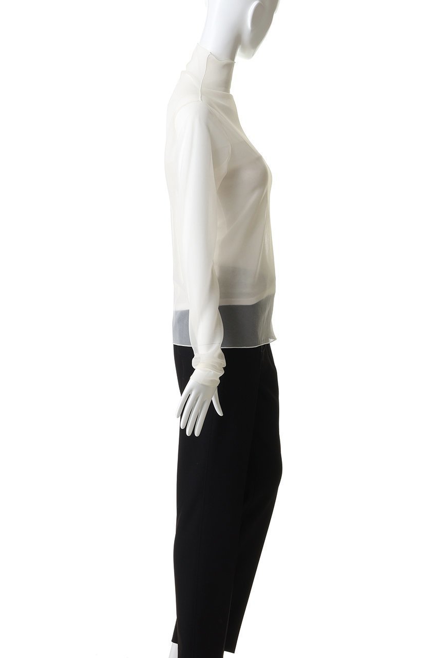 【プルミエ アロンディスモン/1er Arrondissement】のシアーハイネックカットソー 人気、トレンドファッション・服の通販 founy(ファニー) 　ファッション　Fashion　レディースファッション　Fashion for Women　トップス・カットソー　Cut & Sew Tops　シャツ・ブラウス・オフィスカジュアル　Elegant Blouses & Button-Ups　ロングTシャツ・Tシャツ　Longline T-Shirts & Tees　カットソー・ベーシックTシャツ　Cut-and-Sewn Tops / Stretch Tees & Basics　2026年　2026　キャミソール　Camisole, Spaghetti Strap Top　キャミワンピース　Cami Dress, Slip Dress　シアー　Sheer, See-Through　ジャケット　Jacket, Outerwear　スリーブ　Sleeve, Long Sleeve / Short Sleeve　タンク　Tank Top, Sleeveless Top　トレンド　Trend, Trending Now　ハイネック　High Neck, Mock Neck　ベスト　Vest, Waistcoat　ロング　Long, Long-Length　エレガント 上品　Elegant　夏　Summer　春　Spring　S/S・春夏　SS, Spring/Summer, Warm Season　other-3|ID: prp329100004798599 ipo3291000000034816725