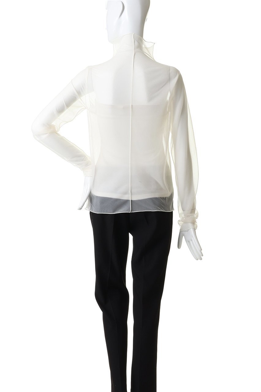 【プルミエ アロンディスモン/1er Arrondissement】のシアーハイネックカットソー 人気、トレンドファッション・服の通販 founy(ファニー) 　ファッション　Fashion　レディースファッション　Fashion for Women　トップス・カットソー　Cut & Sew Tops　シャツ・ブラウス・オフィスカジュアル　Elegant Blouses & Button-Ups　ロングTシャツ・Tシャツ　Longline T-Shirts & Tees　カットソー・ベーシックTシャツ　Cut-and-Sewn Tops / Stretch Tees & Basics　2026年　2026　キャミソール　Camisole, Spaghetti Strap Top　キャミワンピース　Cami Dress, Slip Dress　シアー　Sheer, See-Through　ジャケット　Jacket, Outerwear　スリーブ　Sleeve, Long Sleeve / Short Sleeve　タンク　Tank Top, Sleeveless Top　トレンド　Trend, Trending Now　ハイネック　High Neck, Mock Neck　ベスト　Vest, Waistcoat　ロング　Long, Long-Length　エレガント 上品　Elegant　夏　Summer　春　Spring　S/S・春夏　SS, Spring/Summer, Warm Season　other-4|ID: prp329100004798599 ipo3291000000035526522