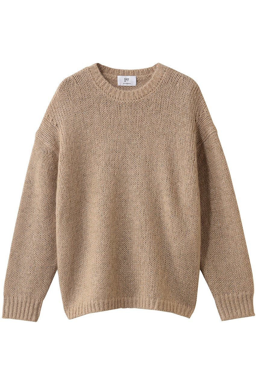 【プルミエ アロンディスモン/1er Arrondissement】のモヘアラメリリヤーンクルーネックニット 人気、トレンドファッション・服の通販 founy(ファニー) ファッション Fashion レディースファッション Fashion for Women トップス・カットソー Cut & Sew Tops ニット Knit Tops & Sweaters カジュアルプルオーバー・ニットトップス Pullovers & Knit Tops / Casual Pullovers 2026年 2026 なめらか Smooth, Silky Texture コンビ Combo, Combination Style シンプル Simple, Minimal ダウン Down, Puffer デニム Denim, Jeans Material トレンド Trend, Trending Now エレガント 上品 Elegant 夏 Summer 春 Spring S/S・春夏 SS, Spring/Summer, Warm Season other-1|ID: prp329100004798600 ipo3291000000034816730