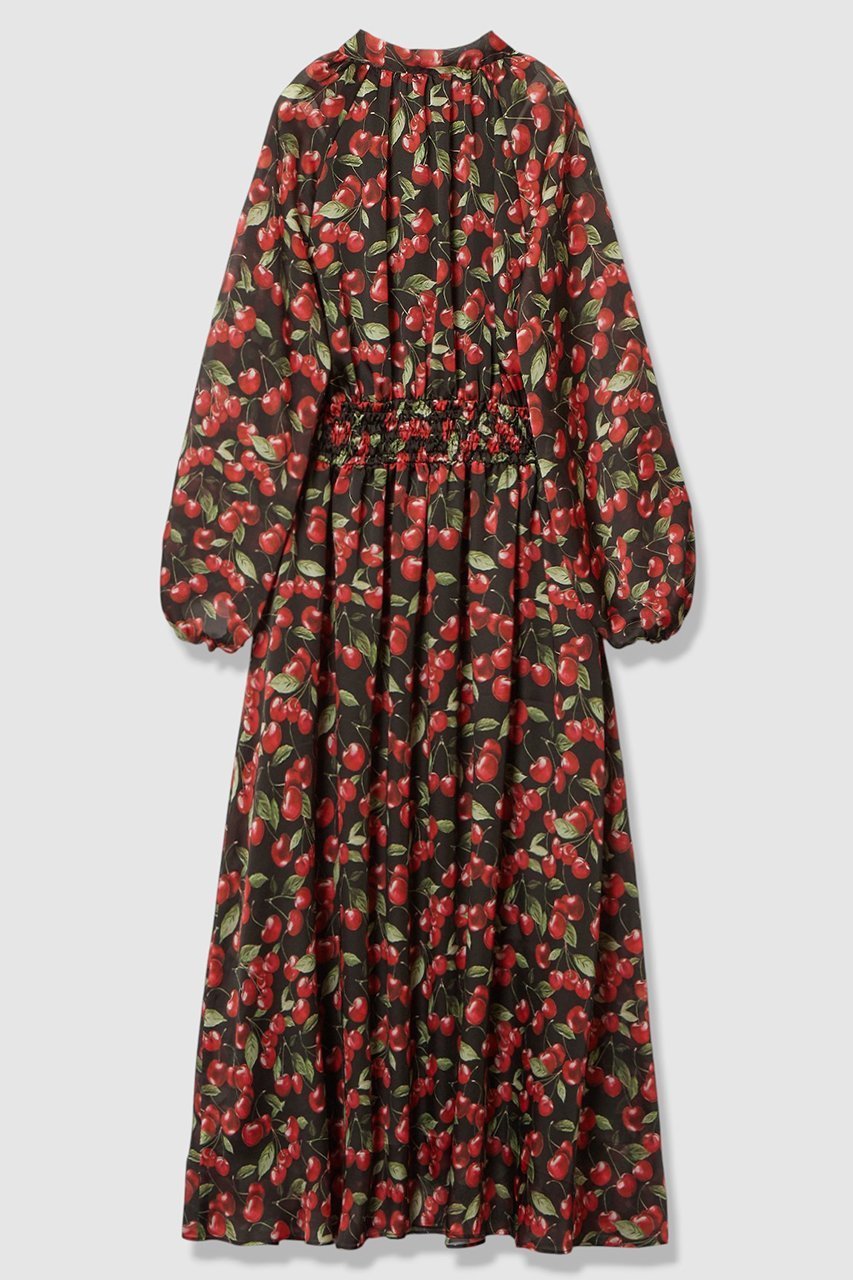 【アルアバイル/allureville】の【LOULOU WILLOUGHBY】LISAチェリープリント リボンワンピース 人気、トレンドファッション・服の通販 founy(ファニー) ファッション Fashion レディースファッション Fashion for Women ワンピース Dresses チュニック Tunic Tops & Dresses 2026年 2026 なめらか Smooth, Silky Texture サテン Satin, Glossy Fabric シャーリング Shirring, Ruched ジョーゼット Georgette, Semi-Sheer Fabric チェリー Cherry, Cherry Pattern チュニック Tunic, Long Top ブラウジング Blouson Silhouette, Cinched Waist プリント Print, Printed Pattern ベーシック Basic, Essential リボン Ribbon, Bow ロング Long, Long-Length 夏 Summer 春 Spring S/S・春夏 SS, Spring/Summer, Warm Season other-2|ID: prp329100004798602 ipo3291000000034816747