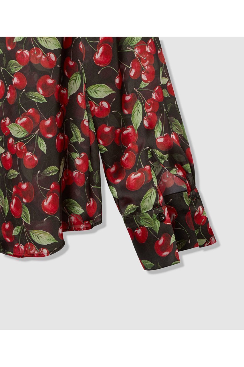 【アルアバイル/allureville】のWEB限定【LOULOU WILLOUGHBY】LISAチェリープリント ボウタイブラウス 人気、トレンドファッション・服の通販 founy(ファニー) 　ファッション　Fashion　レディースファッション　Fashion for Women　トップス・カットソー　Cut & Sew Tops　シャツ・ブラウス・オフィスカジュアル　Elegant Blouses & Button-Ups　2026年　2026　シンプル　Simple, Minimal　スリーブ　Sleeve, Long Sleeve / Short Sleeve　チェリー　Cherry, Cherry Pattern　プリント　Print, Printed Pattern　ボトム　Bottoms, Lower Wear　リボン　Ribbon, Bow　ループ　Loop, Loop Knit　ロング　Long, Long-Length　夏　Summer　春　Spring　S/S・春夏　SS, Spring/Summer, Warm Season　other-7|ID: prp329100004798604 ipo3291000000034816768
