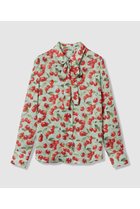 【アルアバイル/allureville】のWEB限定【LOULOU WILLOUGHBY】LISAチェリープリント ボウタイブラウス サックス|ID:prp329100004798604