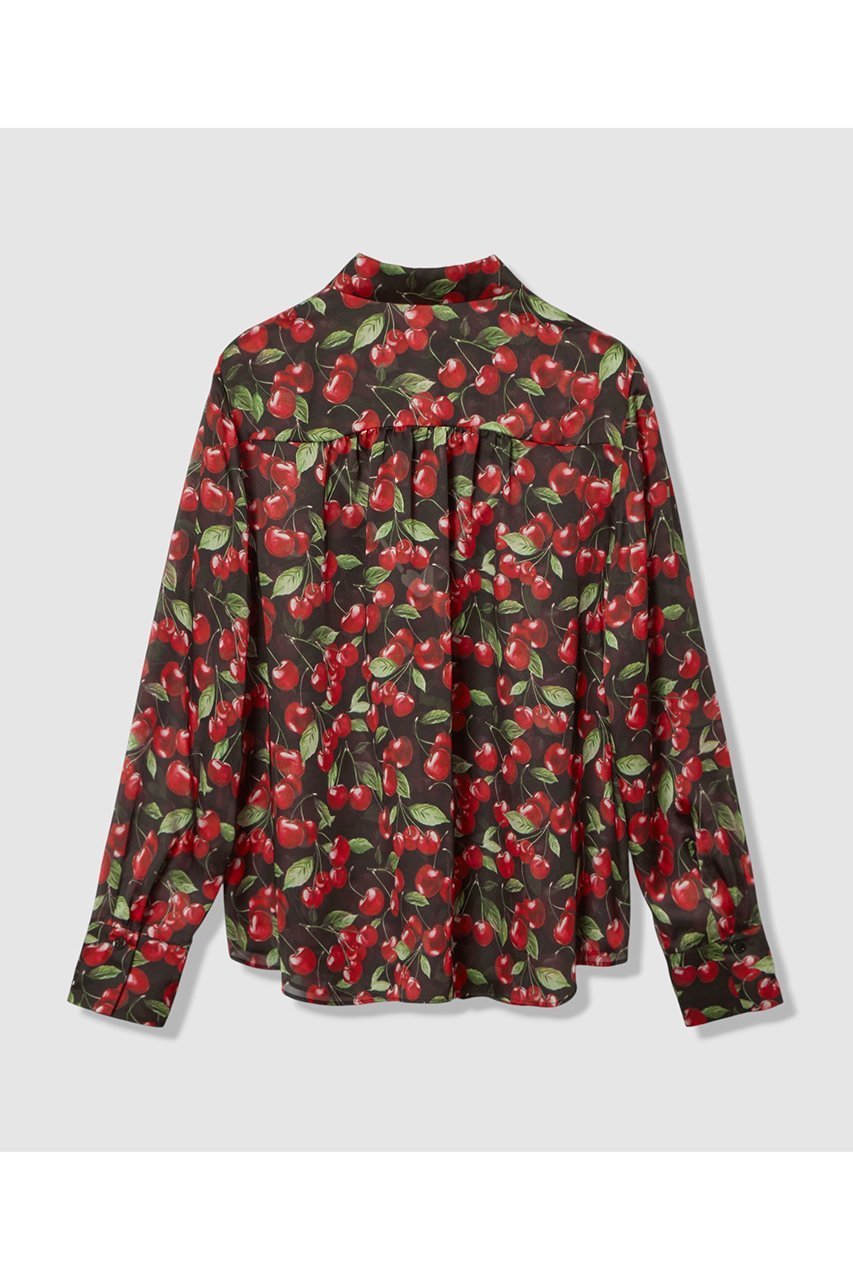 【アルアバイル/allureville】のWEB限定【LOULOU WILLOUGHBY】LISAチェリープリント ボウタイブラウス 人気、トレンドファッション・服の通販 founy(ファニー) 　ファッション　Fashion　レディースファッション　Fashion for Women　トップス・カットソー　Cut & Sew Tops　シャツ・ブラウス・オフィスカジュアル　Elegant Blouses & Button-Ups　2026年　2026　シンプル　Simple, Minimal　スリーブ　Sleeve, Long Sleeve / Short Sleeve　チェリー　Cherry, Cherry Pattern　プリント　Print, Printed Pattern　ボトム　Bottoms, Lower Wear　リボン　Ribbon, Bow　ループ　Loop, Loop Knit　ロング　Long, Long-Length　夏　Summer　春　Spring　S/S・春夏　SS, Spring/Summer, Warm Season　other-2|ID: prp329100004798604 ipo3291000000035390051