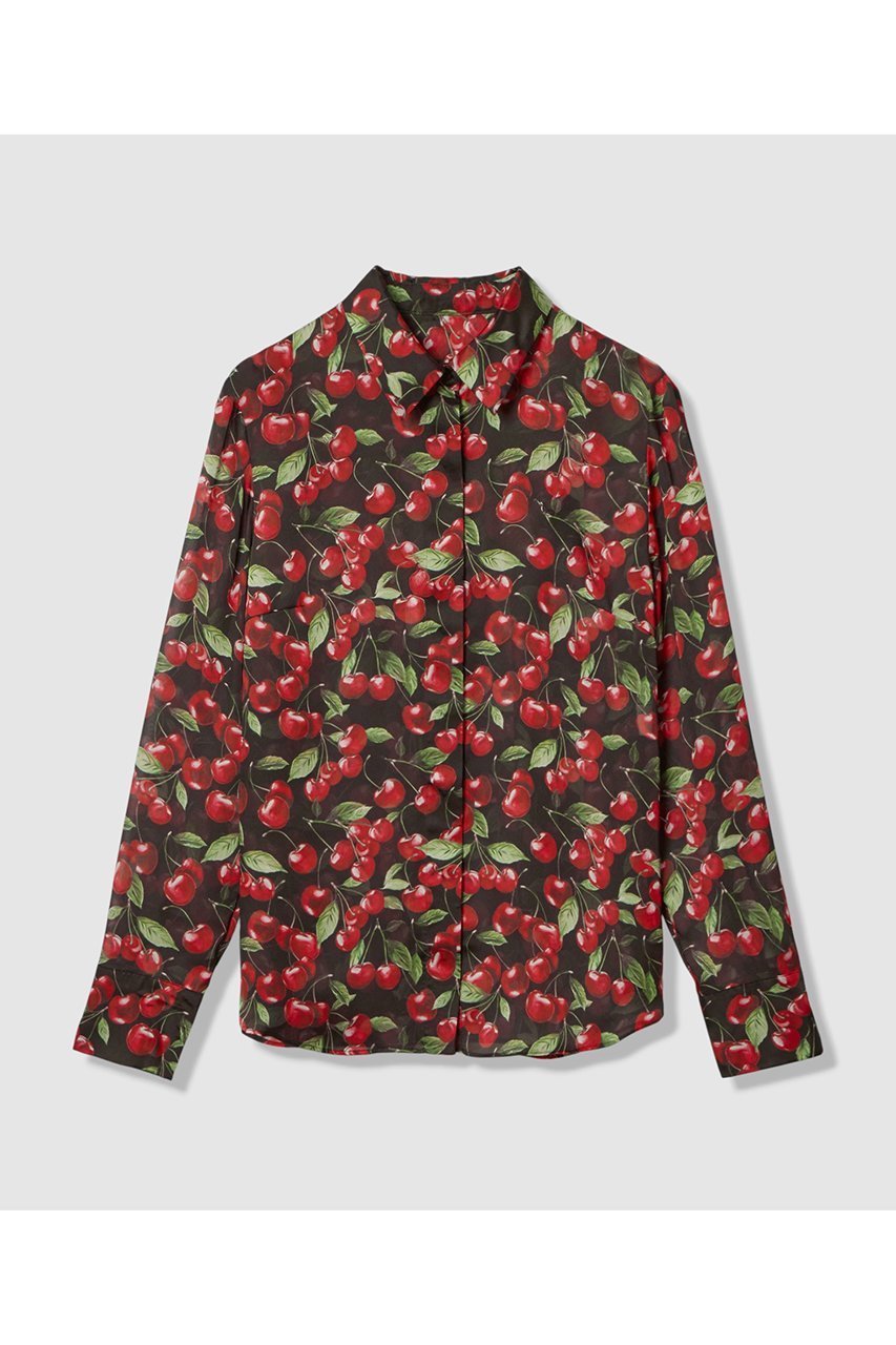 【アルアバイル/allureville】のWEB限定【LOULOU WILLOUGHBY】LISAチェリープリント ボウタイブラウス 人気、トレンドファッション・服の通販 founy(ファニー) 　ファッション　Fashion　レディースファッション　Fashion for Women　トップス・カットソー　Cut & Sew Tops　シャツ・ブラウス・オフィスカジュアル　Elegant Blouses & Button-Ups　2026年　2026　シンプル　Simple, Minimal　スリーブ　Sleeve, Long Sleeve / Short Sleeve　チェリー　Cherry, Cherry Pattern　プリント　Print, Printed Pattern　ボトム　Bottoms, Lower Wear　リボン　Ribbon, Bow　ループ　Loop, Loop Knit　ロング　Long, Long-Length　夏　Summer　春　Spring　S/S・春夏　SS, Spring/Summer, Warm Season　other-3|ID: prp329100004798604 ipo3291000000035390052