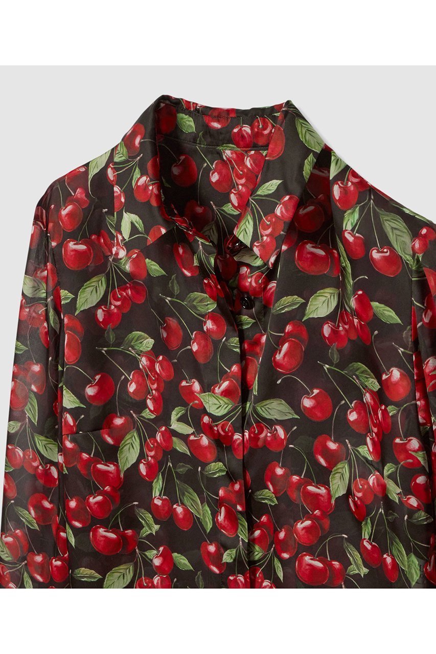 【アルアバイル/allureville】のWEB限定【LOULOU WILLOUGHBY】LISAチェリープリント ボウタイブラウス 人気、トレンドファッション・服の通販 founy(ファニー) 　ファッション　Fashion　レディースファッション　Fashion for Women　トップス・カットソー　Cut & Sew Tops　シャツ・ブラウス・オフィスカジュアル　Elegant Blouses & Button-Ups　2026年　2026　シンプル　Simple, Minimal　スリーブ　Sleeve, Long Sleeve / Short Sleeve　チェリー　Cherry, Cherry Pattern　プリント　Print, Printed Pattern　ボトム　Bottoms, Lower Wear　リボン　Ribbon, Bow　ループ　Loop, Loop Knit　ロング　Long, Long-Length　夏　Summer　春　Spring　S/S・春夏　SS, Spring/Summer, Warm Season　other-5|ID: prp329100004798604 ipo3291000000035390054