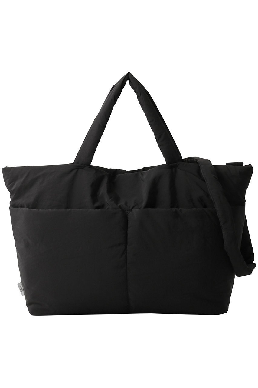 【ジュリエ/Julier】のパフィー撥水トートバッグ インテリア・キッズ・メンズ・レディースファッション・服の通販 founy(ファニー) 　ファッション　Fashion　レディースファッション　Fashion for Women　バッグ　Bags　2026年　2026　スマート　Smart, Elegant　タンブラー　Tumbler, Travel Mug　モダン　Modern, Contemporary　ヨガ　Yoga, Yoga Wear　夏　Summer　春　Spring　S/S・春夏　SS, Spring/Summer, Warm Season　軽量　Lightweight, Ultra Light　ブラック|ID: prp329100004800030 ipo3291000000034825131