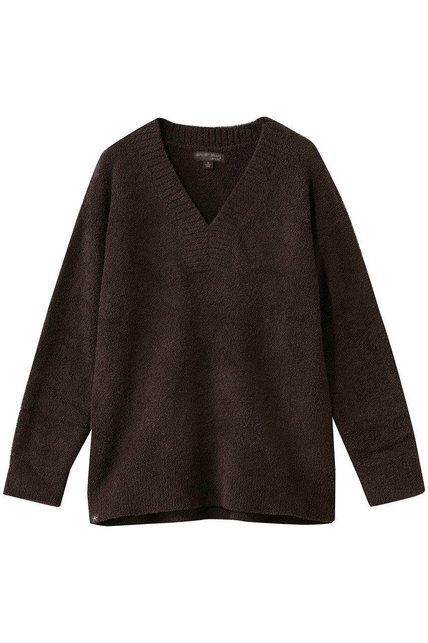 【ベアフット ドリームズ/BAREFOOT DREAMS】のコージーシック Vネック プルオーバー インテリア・キッズ・メンズ・レディースファッション・服の通販 founy(ファニー) 　ファッション　Fashion　レディースファッション　Fashion for Women　トップス・カットソー　Cut & Sew Tops　ニット　Knit Tops & Sweaters　カジュアルプルオーバー・ニットトップス　Pullovers & Knit Tops / Casual Pullovers　Vネックトップス　V-Neck Tops / V-Cut Neckline Shirts　ジーンズ　Jeans, Denim Pants　フィット　Fit, Slim Fit　リラックス　Relax, Relaxed Fit　レギンス　Leggings, Stretch Pants　ブラウン|ID: prp329100004800033 ipo3291000000035494721