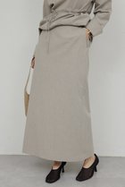 【ガリャルダガランテ/GALLARDAGALANTE】の【セットアップ対応】梳毛ストレッチタイトスカート ライトベージュ|ID:prp329100004800038