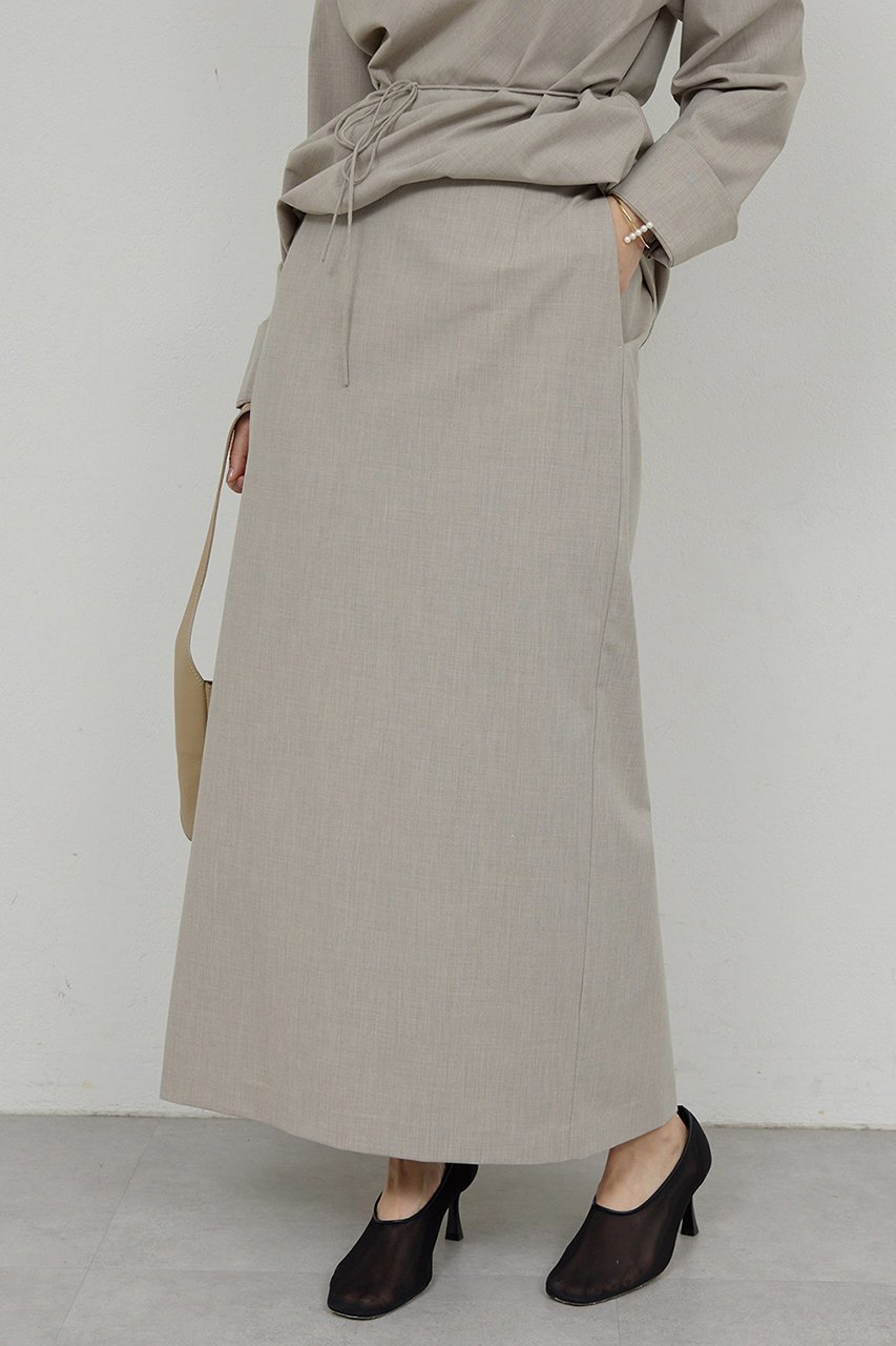 【ガリャルダガランテ/GALLARDAGALANTE】の【セットアップ対応】梳毛ストレッチタイトスカート インテリア・キッズ・メンズ・レディースファッション・服の通販 founy(ファニー) ファッション Fashion レディースファッション Fashion for Women セットアップ Matching Sets スカート・ミニ/ミディ/マキシ Skirts / Mini, Midi & Maxi Skirts スカート Skirts ロングスカート Long Skirts / Maxi & Midi Skirts エレガント 上品 Elegant シンプル Simple, Minimal スリット Slit, Slit Detail セットアップ Set-Up, Coordinated Outfit ロング Long, Long-Length 新作・新入荷 New Arrivals / New In ライトベージュ|ID: prp329100004800038 ipo3291000000034825199