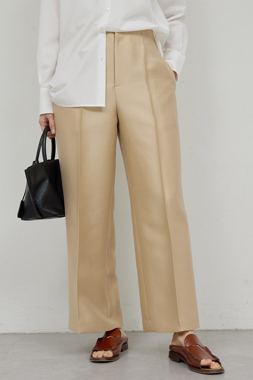 【ガリャルダガランテ/GALLARDAGALANTE】の【セットアップ対応】シルキーダブルクロスパンツ インテリア・キッズ・メンズ・レディースファッション・服の通販 founy(ファニー) ファッション Fashion レディースファッション Fashion for Women セットアップ Matching Sets レディースパンツ・ボトムス Pants & Trousers / Bottoms パンツ Pants & Trousers ジャケット Jacket, Outerwear セットアップ Set-Up, Coordinated Outfit ラグジュアリー Luxury, Elegant 新作・新入荷 New Arrivals / New In ベージュ|ID: prp329100004800039 ipo3291000000034825209