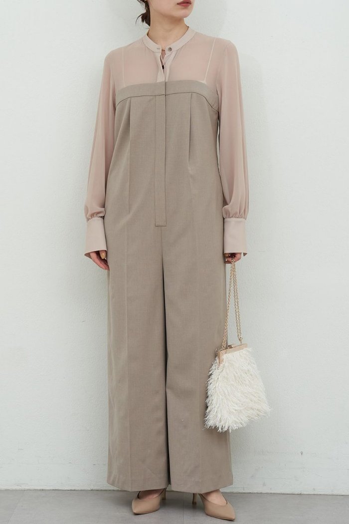 【ガリャルダガランテ/GALLARDAGALANTE】のシアーコンビネゾン インテリア・キッズ・メンズ・レディースファッション・服の通販 founy(ファニー) https://founy.com/ ファッション Fashion レディースファッション Fashion for Women パンツ Pants & Trousers とろみ Fluid, Flowy Fabric エレガント 上品 Elegant オケージョン Occasion Wear ギャザー Gathered, Ruffled コンビ Combo, Combination Style コンビネゾン Jumpsuit, All-in-One ドッキング Docking, Mixed Material 新作・新入荷 New Arrivals / New In |ID: prp329100004800041 ipo3291000000034825227