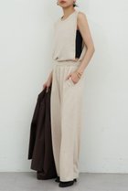 【ガリャルダガランテ/GALLARDAGALANTE】の【HERITANOVUM】スリーブレスニットコンビネゾン ピンクベージュ|ID:prp329100004800042