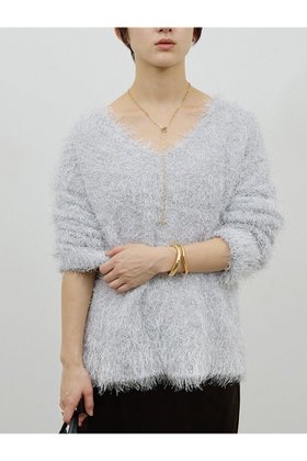 【ガリャルダガランテ/GALLARDAGALANTE】 フェザーヤーンニットプルオーバー人気、トレンドファッション・服の通販 founy(ファニー) ファッション Fashion レディースファッション Fashion for Women トップス・カットソー Cut & Sew Tops ニット Knit Tops & Sweaters カジュアルプルオーバー・ニットトップス Pullovers & Knit Tops / Casual Pullovers フェザー Feather, Feather Detail エレガント 上品 Elegant 冬 Winter / This Winter 新作・新入荷 New Arrivals / New In |ID:prp329100004800043