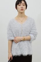 【ガリャルダガランテ/GALLARDAGALANTE】のフェザーヤーンニットプルオーバー ライトグレー|ID: prp329100004800043 ipo3291000000035861797