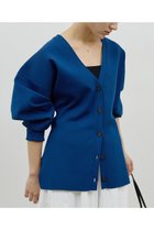 【ガリャルダガランテ/GALLARDAGALANTE】のウエストシェイプカーディガン ブルー|ID:prp329100004800044