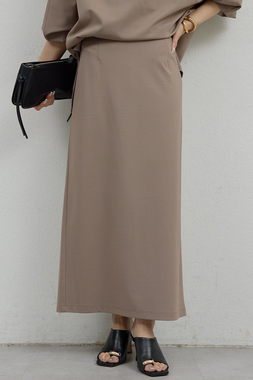 【ガリャルダガランテ/GALLARDAGALANTE】のポンチタイトスカート インテリア・キッズ・メンズ・レディースファッション・服の通販 founy(ファニー) 　ファッション　Fashion　レディースファッション　Fashion for Women　スカート　Skirts　ロングスカート　Long Skirts / Maxi & Midi Skirts　シンプル　Simple, Minimal　タイトスカート　Pencil Skirt, Tight Skirt　フィット　Fit, Slim Fit　ベーシック　Basic, Essential　ロング　Long, Long-Length　モカ|ID: prp329100004800045 ipo3291000000034825274