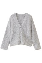 【ガリャルダガランテ/GALLARDAGALANTE】のラメシャギーニットカーディガン ライトグレー|ID:prp329100004800046