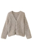 【ガリャルダガランテ/GALLARDAGALANTE】のラメシャギーニットカーディガン ベージュ|ID:prp329100004800046