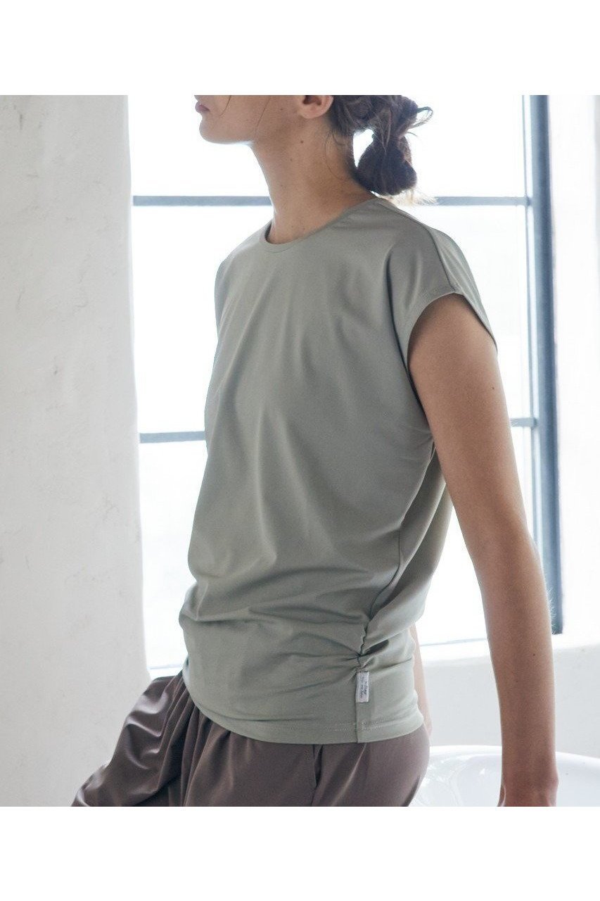 【ジュリエ/Julier】の【定番】Ecocoフレンチスリーブトップス 人気、トレンドファッション・服の通販 founy(ファニー) 　ファッション　Fashion　レディースファッション　Fashion for Women　トップス・カットソー　Cut & Sew Tops　スポーツウェア　Functional & Stylish Sportswear　スポーツ トップス　Athletic Tops / Workout Tops / Training Shirts　2026年　2026　ギャザー　Gathered, Ruffled　スポーツ　Sports, Activewear　スリーブ　Sleeve, Long Sleeve / Short Sleeve　フィット　Fit, Slim Fit　フォルム　Silhouette, Form　フレンチ　French, French Style　ヨガ　Yoga, Yoga Wear　リラックス　Relax, Relaxed Fit　夏　Summer　定番　Standard, Basic Item　春　Spring　S/S・春夏　SS, Spring/Summer, Warm Season　other-7|ID: prp329100004800052 ipo3291000000034825342