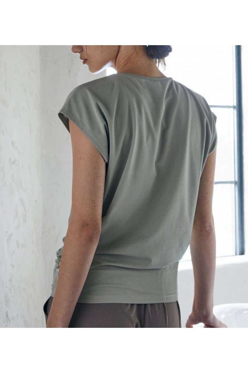 【ジュリエ/Julier】の【定番】Ecocoフレンチスリーブトップス 人気、トレンドファッション・服の通販 founy(ファニー) 　ファッション　Fashion　レディースファッション　Fashion for Women　トップス・カットソー　Cut & Sew Tops　スポーツウェア　Functional & Stylish Sportswear　スポーツ トップス　Athletic Tops / Workout Tops / Training Shirts　2026年　2026　ギャザー　Gathered, Ruffled　スポーツ　Sports, Activewear　スリーブ　Sleeve, Long Sleeve / Short Sleeve　フィット　Fit, Slim Fit　フォルム　Silhouette, Form　フレンチ　French, French Style　ヨガ　Yoga, Yoga Wear　リラックス　Relax, Relaxed Fit　夏　Summer　定番　Standard, Basic Item　春　Spring　S/S・春夏　SS, Spring/Summer, Warm Season　other-8|ID: prp329100004800052 ipo3291000000034825344