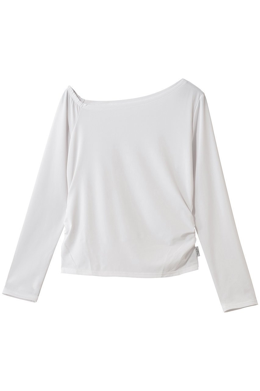 【ジュリエ/Julier】のEcocoアシンメトリーロングスリーブプルオーバー 人気、トレンドファッション・服の通販 founy(ファニー) 　ファッション　Fashion　レディースファッション　Fashion for Women　トップス・カットソー　Cut & Sew Tops　カジュアルプルオーバー・ニットトップス　Pullovers & Knit Tops / Casual Pullovers　スポーツウェア　Functional & Stylish Sportswear　スポーツ トップス　Athletic Tops / Workout Tops / Training Shirts　2026年　2026　アシンメトリー　Asymmetrical Style　ギャザー　Gathered, Ruffled　スポーツ　Sports, Activewear　フィット　Fit, Slim Fit　ワーク　Workwear, Utility Style　エレガント 上品　Elegant　夏　Summer　春　Spring　S/S・春夏　SS, Spring/Summer, Warm Season　 other-1|ID: prp329100004800054 ipo3291000000034825347