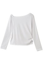 【ジュリエ/Julier】のEcocoアシンメトリーロングスリーブプルオーバー ホワイト|ID:prp329100004800054