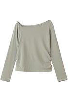 【ジュリエ/Julier】のEcocoアシンメトリーロングスリーブプルオーバー カーキ|ID:prp329100004800054