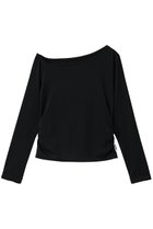 【ジュリエ/Julier】のEcocoアシンメトリーロングスリーブプルオーバー ブラック|ID:prp329100004800054