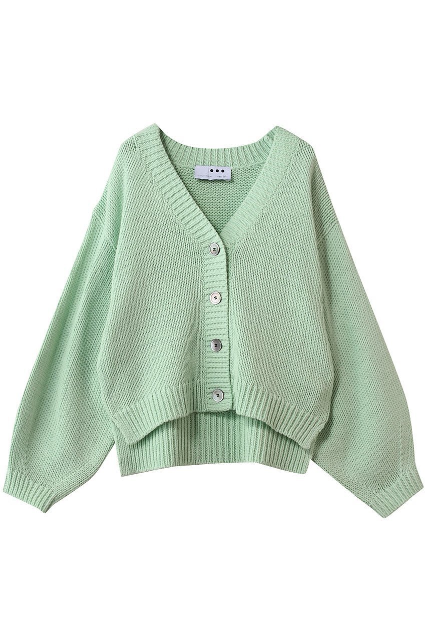 【スリー ドッツ/three dots】のバルキーコットン カーディガン インテリア・キッズ・メンズ・レディースファッション・服の通販 founy(ファニー) 　ファッション　Fashion　レディースファッション　Fashion for Women　トップス・カットソー　Cut & Sew Tops　ニット　Knit Tops & Sweaters　カーディガン・羽織り　Layered Style Cardigans　2026年　2026　カーディガン　Cardigan, Knitwear　ショート　Short, Short Length　バランス　Balance, Style Balance　夏　Summer　春　Spring　S/S・春夏　SS, Spring/Summer, Warm Season　羽織　Haori, Light Jacket　ミント|ID: prp329100004800066 ipo3291000000035392764