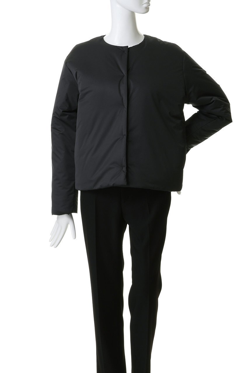 【スリー ドッツ/three dots】のパファー カラーレスジャケット 人気、トレンドファッション・服の通販 founy(ファニー) 　ファッション　Fashion　レディースファッション　Fashion for Women　アウター　Coat / Outerwear Collection　レディースジャケット・軽アウター　Jackets　コンパクト　Compact, Small Size　ジャケット　Jacket, Outerwear　タートルネック　Turtleneck, High Neck　ハイネック　High Neck, Mock Neck　フェミニン　Feminine, Girly　other-2|ID: prp329100004800070 ipo3291000000036925037