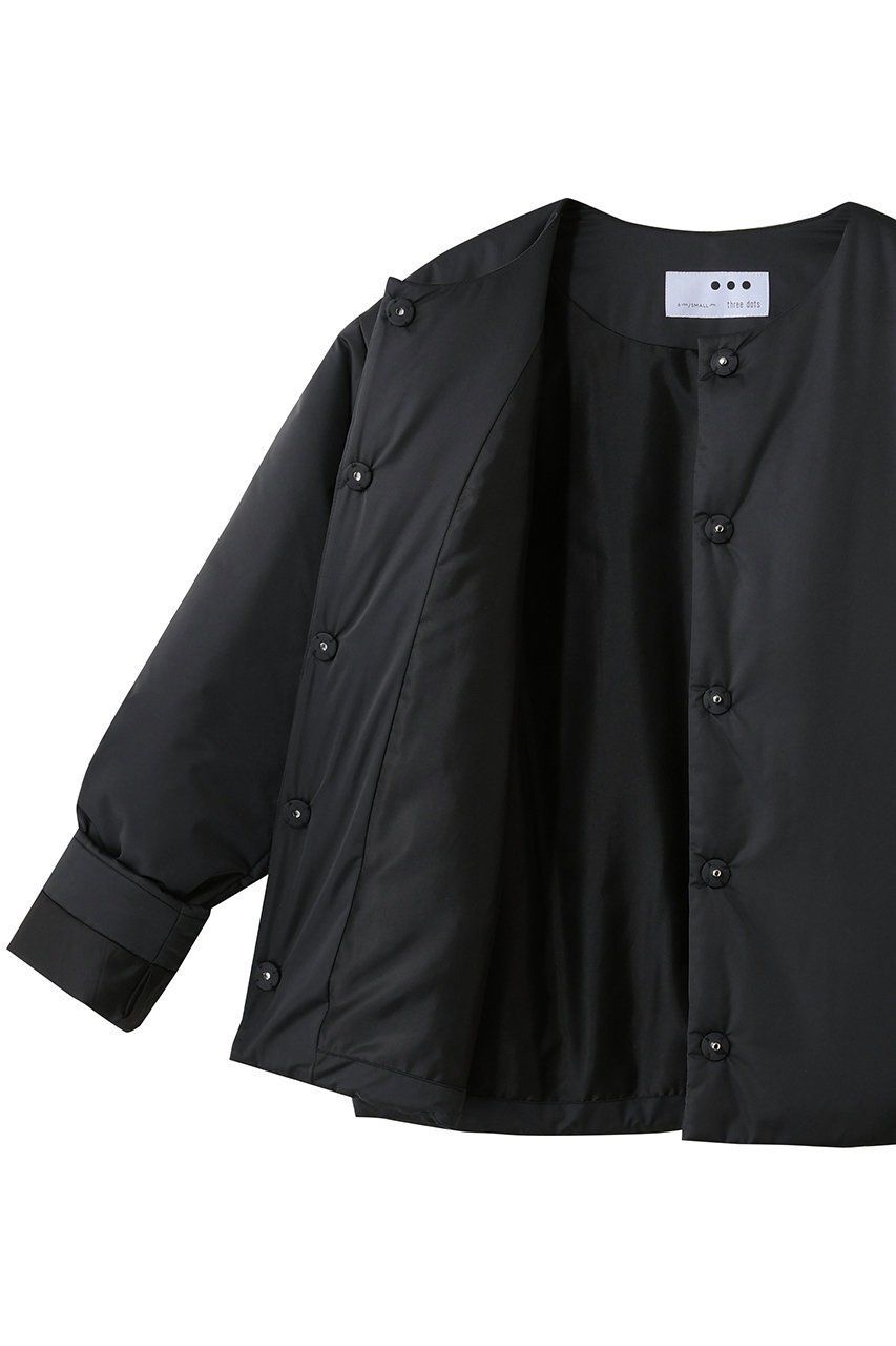 【スリー ドッツ/three dots】のパファー カラーレスジャケット 人気、トレンドファッション・服の通販 founy(ファニー) 　ファッション　Fashion　レディースファッション　Fashion for Women　アウター　Coat / Outerwear Collection　レディースジャケット・軽アウター　Jackets　コンパクト　Compact, Small Size　ジャケット　Jacket, Outerwear　タートルネック　Turtleneck, High Neck　ハイネック　High Neck, Mock Neck　フェミニン　Feminine, Girly　other-6|ID: prp329100004800070 ipo3291000000036925046