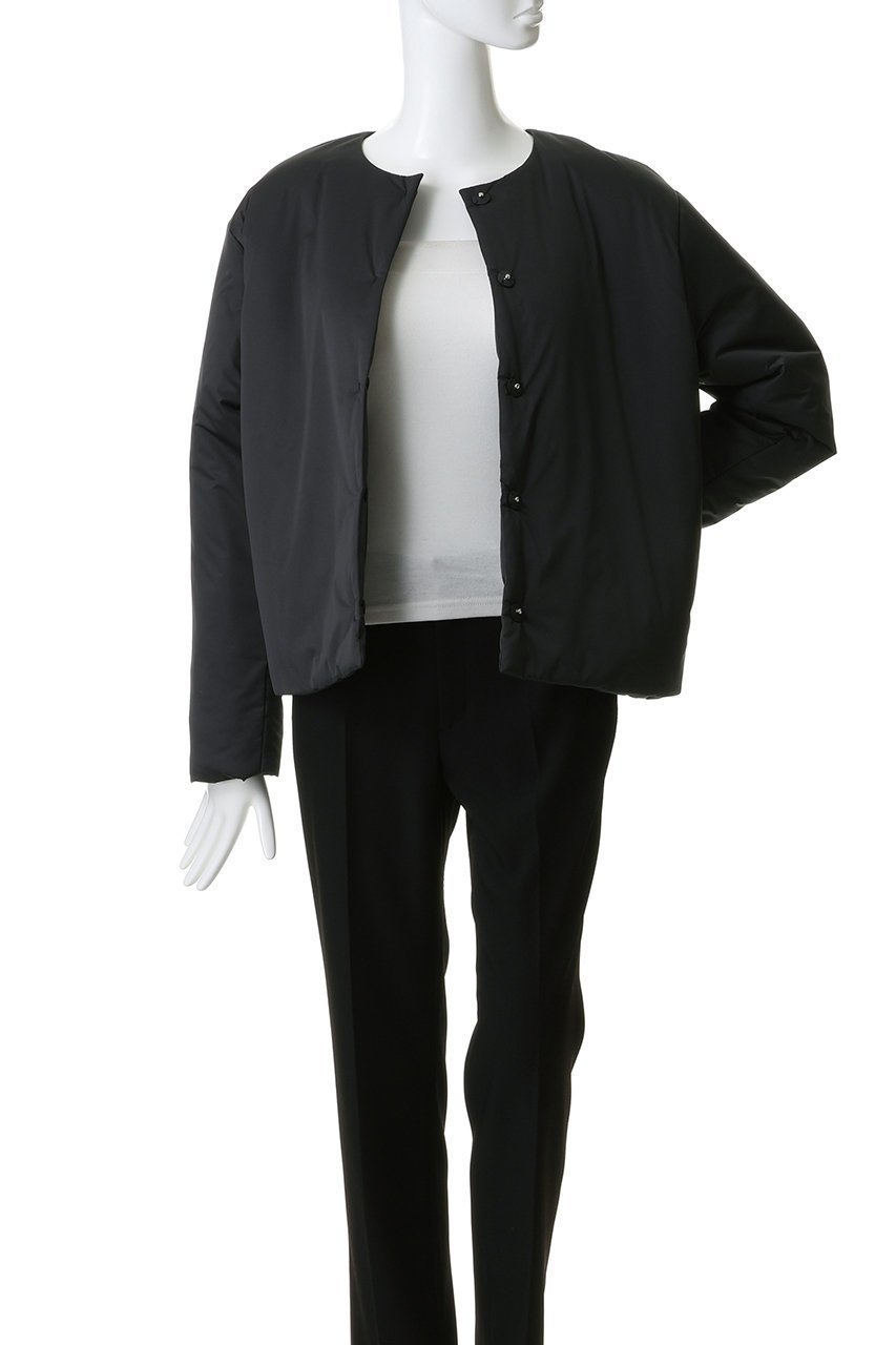 【スリー ドッツ/three dots】のパファー カラーレスジャケット 人気、トレンドファッション・服の通販 founy(ファニー) 　ファッション　Fashion　レディースファッション　Fashion for Women　アウター　Coat / Outerwear Collection　レディースジャケット・軽アウター　Jackets　コンパクト　Compact, Small Size　ジャケット　Jacket, Outerwear　タートルネック　Turtleneck, High Neck　ハイネック　High Neck, Mock Neck　フェミニン　Feminine, Girly　other-7|ID: prp329100004800070 ipo3291000000036925048