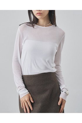 【ウィムガゼット/Whim Gazette】 キョウネンシアープルオーバー人気、トレンドファッション・服の通販 founy(ファニー) ファッション Fashion レディースファッション Fashion for Women トップス・カットソー Cut & Sew Tops シャツ・ブラウス・オフィスカジュアル Elegant Blouses & Button-Ups ロングTシャツ・Tシャツ Longline T-Shirts & Tees カジュアルプルオーバー・ニットトップス Pullovers & Knit Tops / Casual Pullovers カットソー・ベーシックTシャツ Cut-and-Sewn Tops / Stretch Tees & Basics インナー Innerwear 春 Spring シアー Sheer, See-Through ジャケット Jacket, Outerwear スリーブ Sleeve, Long Sleeve / Short Sleeve ベーシック Basic, Essential ロング Long, Long-Length S/S・春夏 SS, Spring/Summer, Warm Season 夏 Summer エレガント 上品 Elegant 2026年 2026 |ID:prp329100004800075