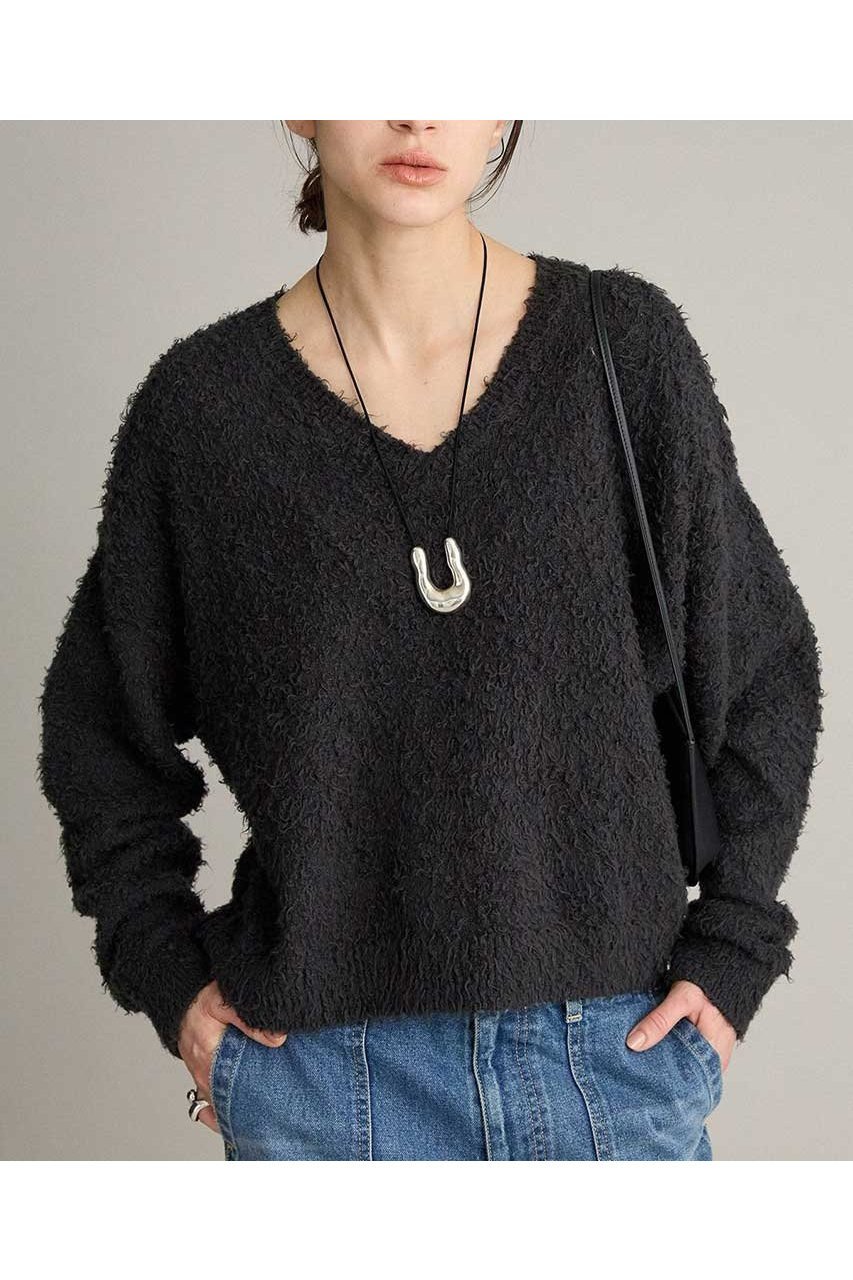 【ブリル/BRILL】のニュアンスヤーンVネックプルオーバー インテリア・キッズ・メンズ・レディースファッション・服の通販 founy(ファニー) ファッション Fashion レディースファッション Fashion for Women トップス・カットソー Cut & Sew Tops ニット Knit Tops & Sweaters カジュアルプルオーバー・ニットトップス Pullovers & Knit Tops / Casual Pullovers Vネックトップス V-Neck Tops / V-Cut Neckline Shirts 2026年 2026 シンプル Simple, Minimal スーピマ Supima, Premium Cotton ループ Loop, Loop Knit 夏 Summer 春 Spring S/S・春夏 SS, Spring/Summer, Warm Season チャコールグレー|ID: prp329100004800086 ipo3291000000034825606